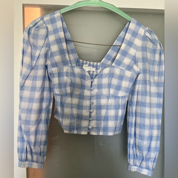 Plaid button up top - Picture 5 of 5